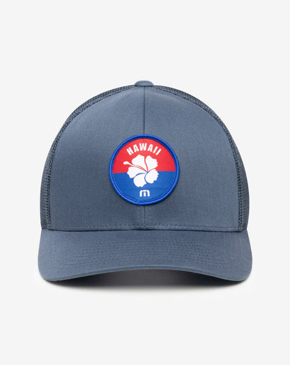 Macademia Snapback Hat Dark Blue | Travis Mathew Smart Buy