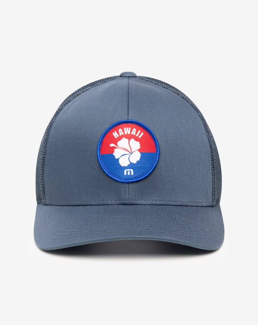 Macademia Snapback Hat Dark Blue | Travis Mathew Smart Buy