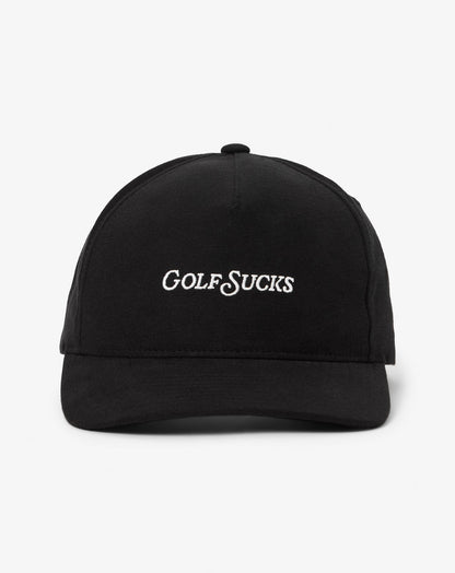 Golf Sucks Snapback Hat Black | Travis Mathew Classic