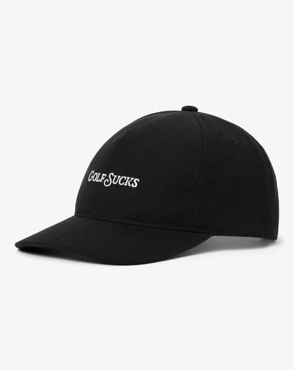 Golf Sucks Snapback Hat Black | Travis Mathew Classic