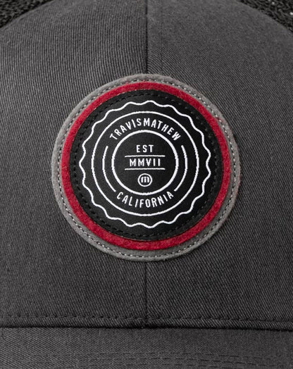 The Patch Snapback Hat Heather Grey Pinstripe | Travis Mathew Hot Sale