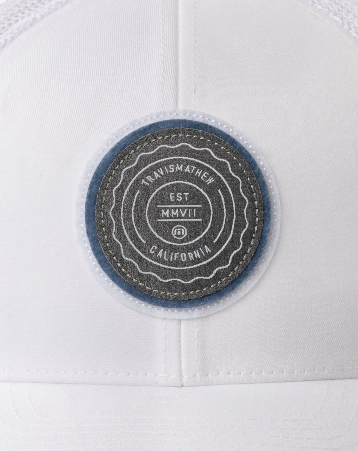 The Patch Snapback Hat White | Travis Mathew New