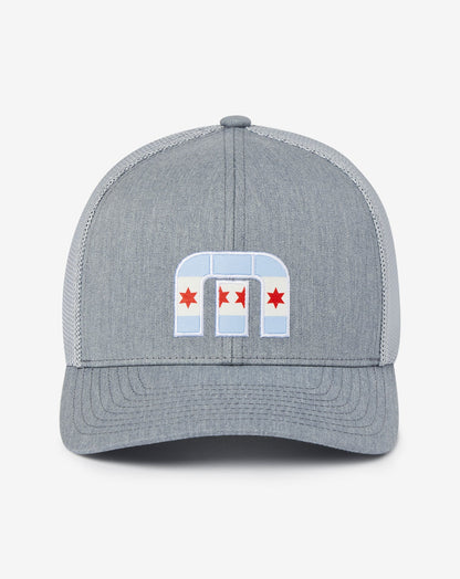 Michigan Ave 2.0 Snapback Hat Heather Grey | Travis Mathew Best Seller