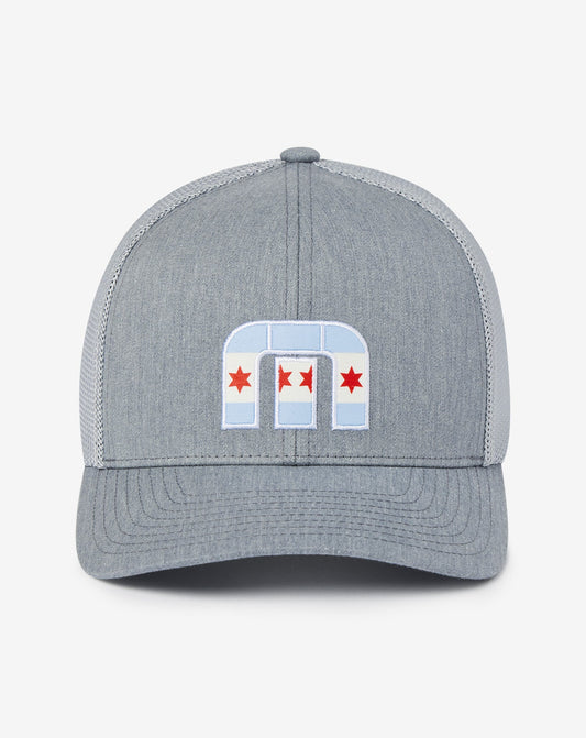 Michigan Ave 2.0 Snapback Hat Heather Grey | Travis Mathew Best Seller