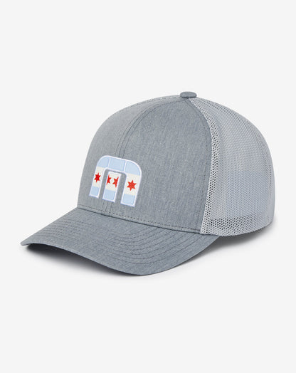 Michigan Ave 2.0 Snapback Hat Heather Grey | Travis Mathew Best Seller