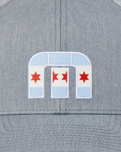 Michigan Ave 2.0 Snapback Hat Heather Grey | Travis Mathew Best Seller