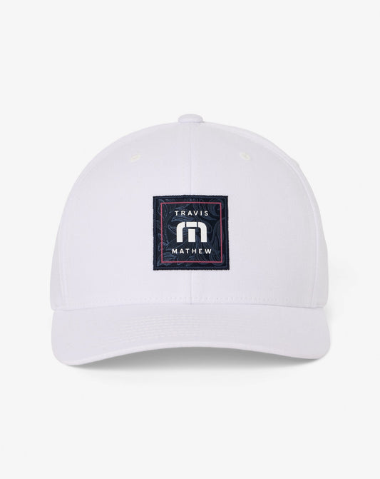 Final Boarding Snapback Hat White | Travis Mathew Exclusive