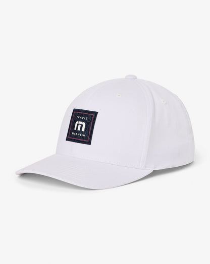 Final Boarding Snapback Hat White | Travis Mathew Exclusive