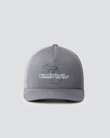 Euchre Snapback Hat Heather Quiet Shade | Travis Mathew Sale