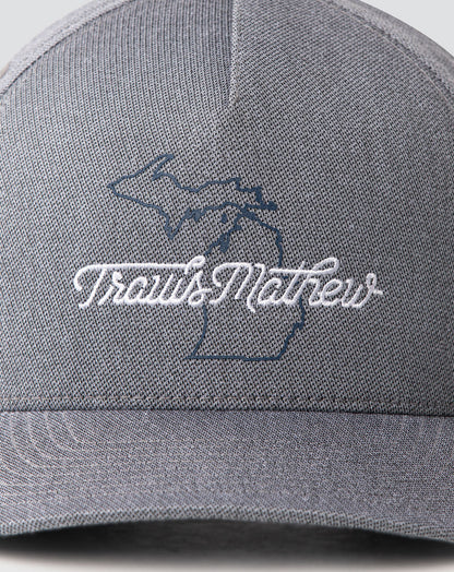Euchre Snapback Hat Heather Quiet Shade | Travis Mathew Sale