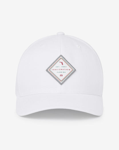 Loan Shark Snapback Hat White | Travis Mathew Signature