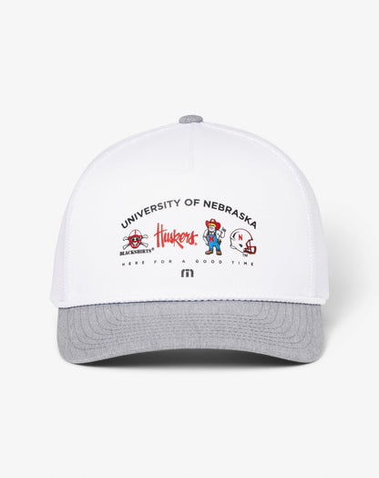 Nebraska Defensive Line Snapback Hat White | Travis Mathew Customer Favorite