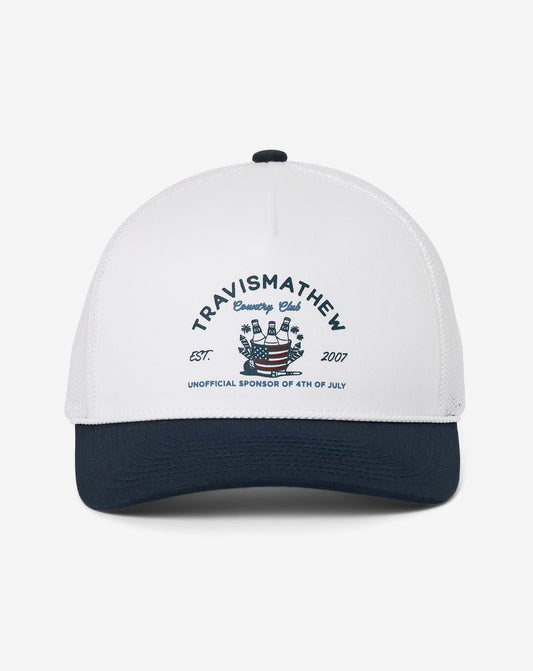 Firecracker Fiesta Snapback Hat White | Travis Mathew New