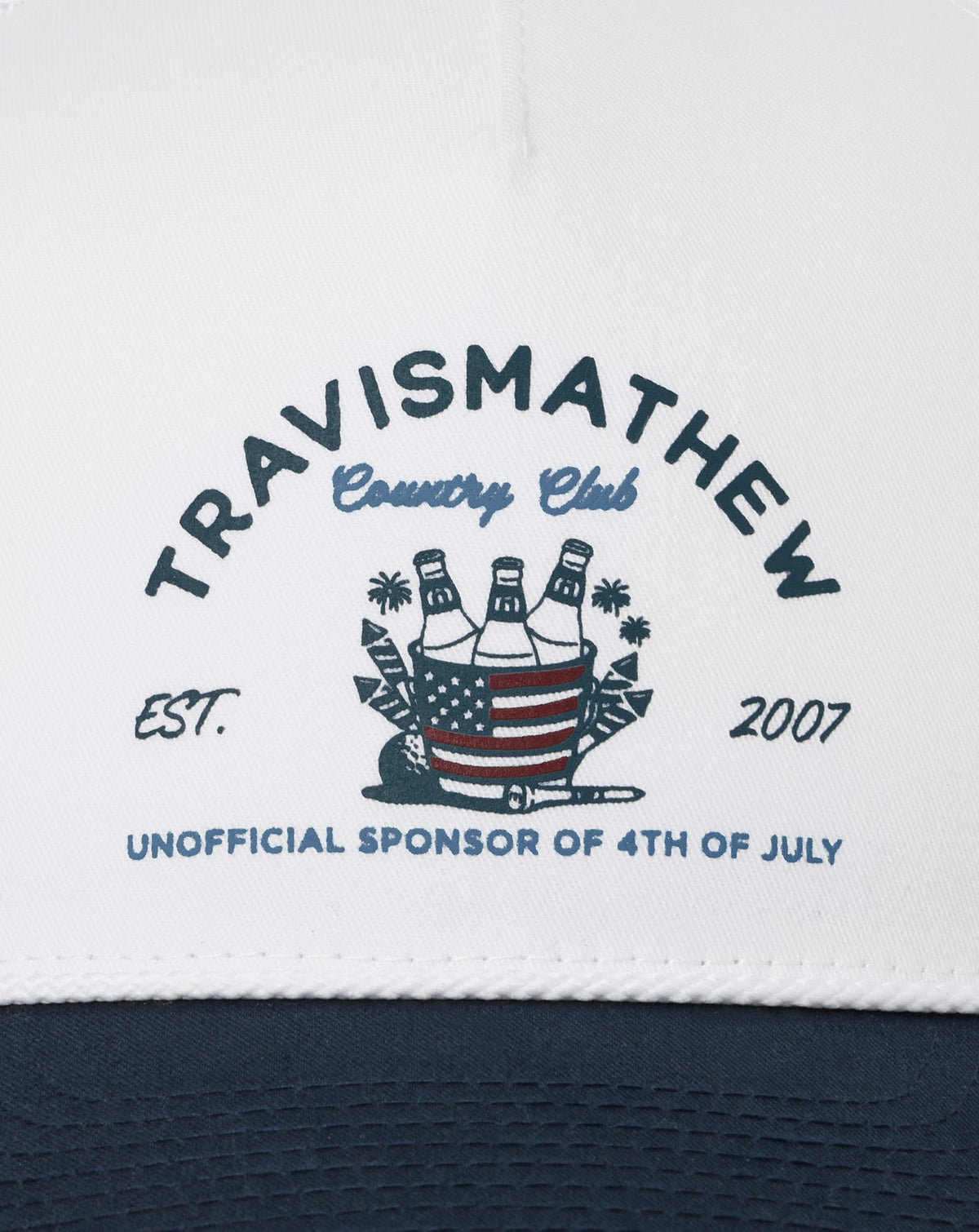 Firecracker Fiesta Snapback Hat White | Travis Mathew New