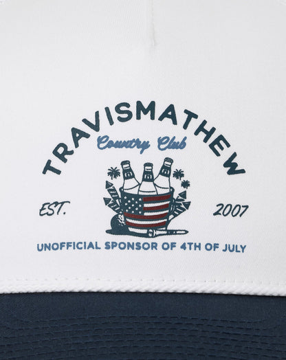 Firecracker Fiesta Snapback Hat White | Travis Mathew New
