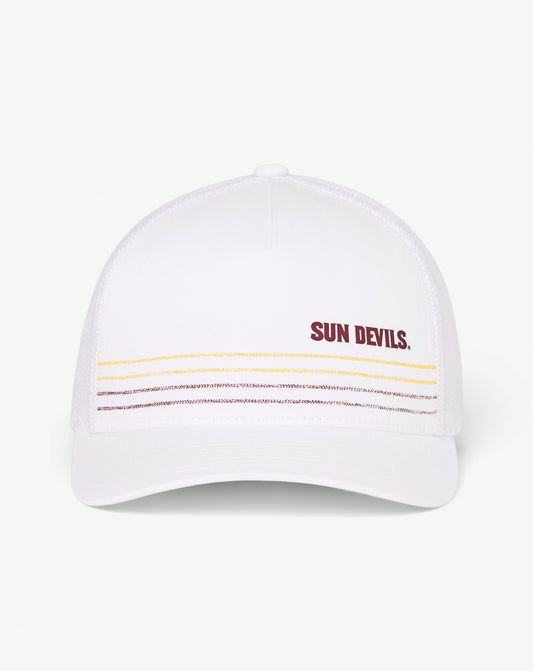 ASU Drum Major Snapback Hat White | Travis Mathew Premium