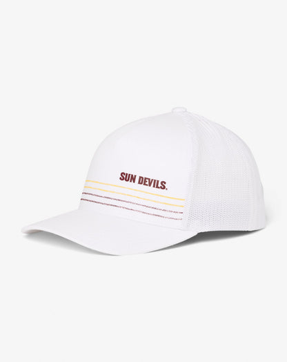 ASU Drum Major Snapback Hat White | Travis Mathew Premium