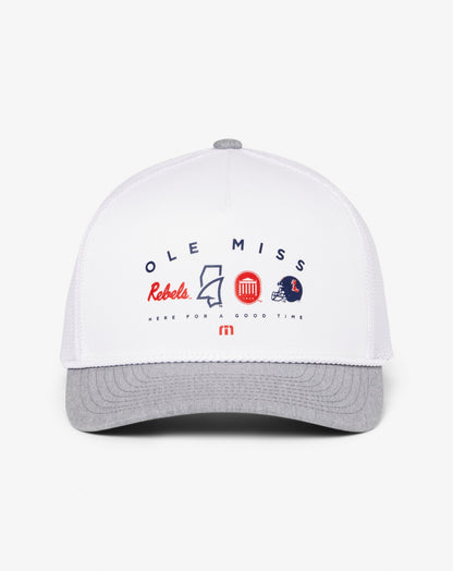 Mississippi Defensive Line Snapback Hat White | Travis Mathew Sale