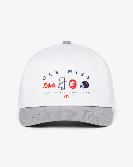 Mississippi Defensive Line Snapback Hat White | Travis Mathew Sale