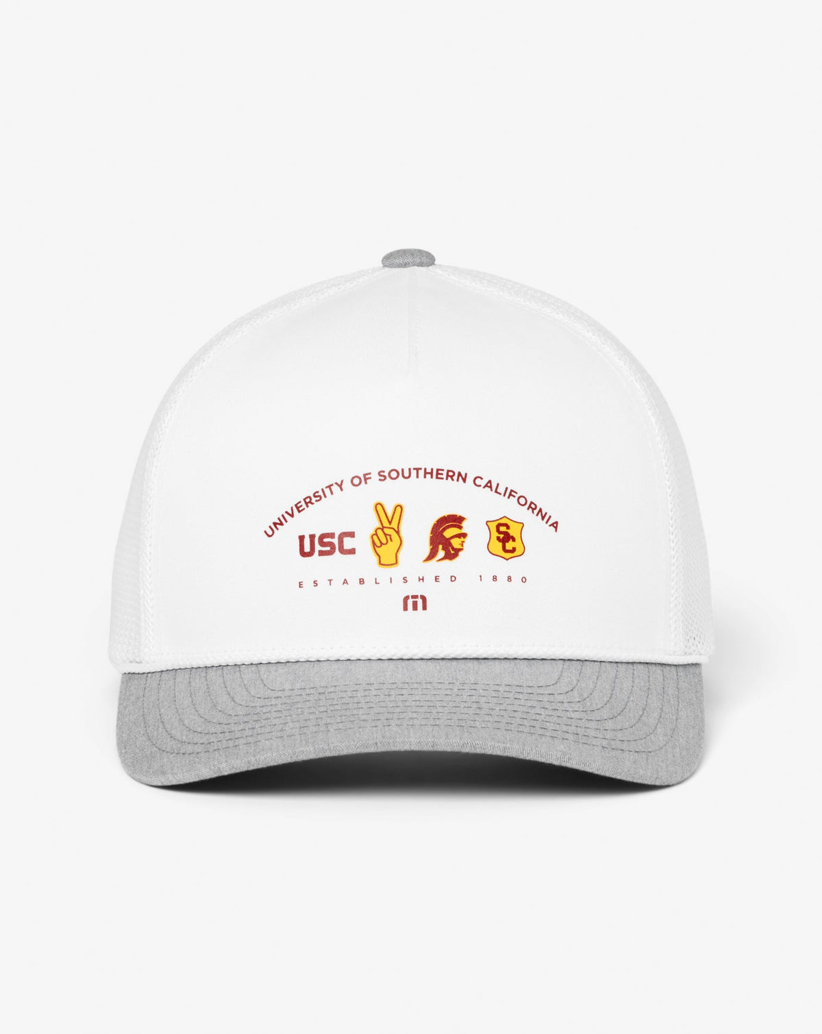USC Defensive Line Snapback Hat White | Travis Mathew Signature