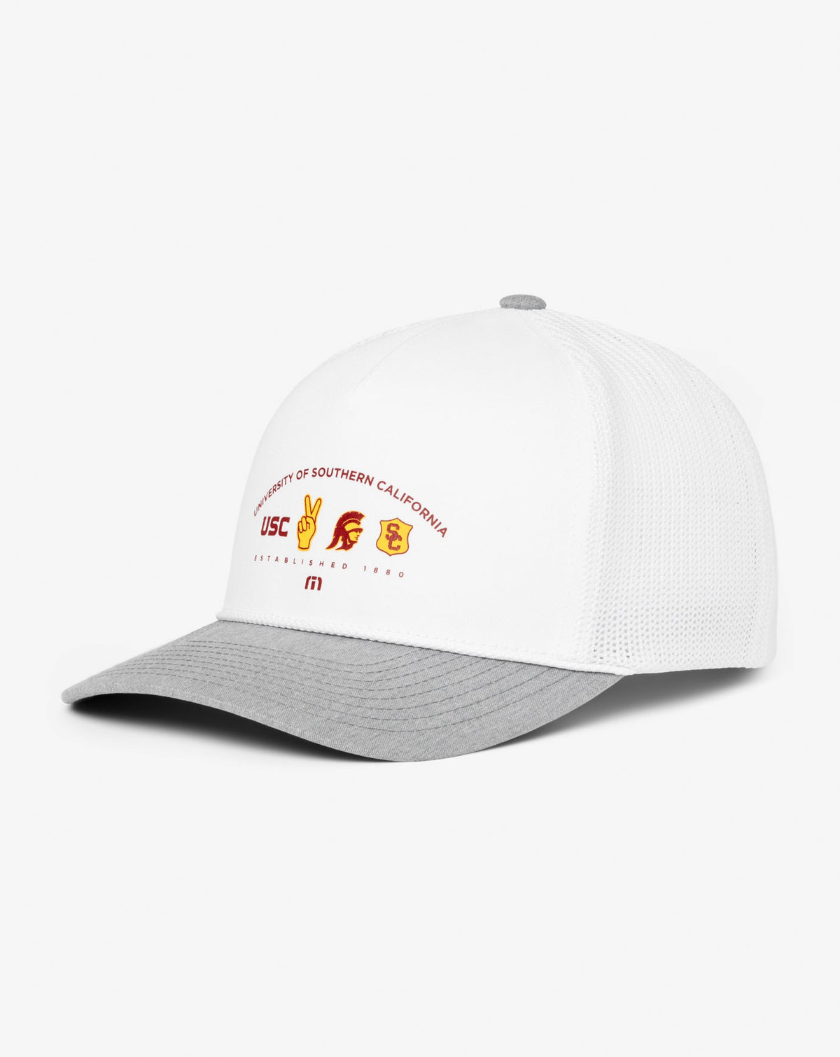 USC Defensive Line Snapback Hat White | Travis Mathew Signature