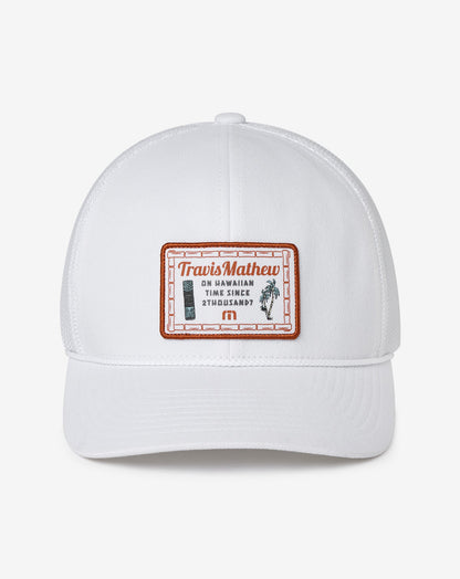 Haupaia Pie Snapback Hat White | Travis Mathew Exclusive