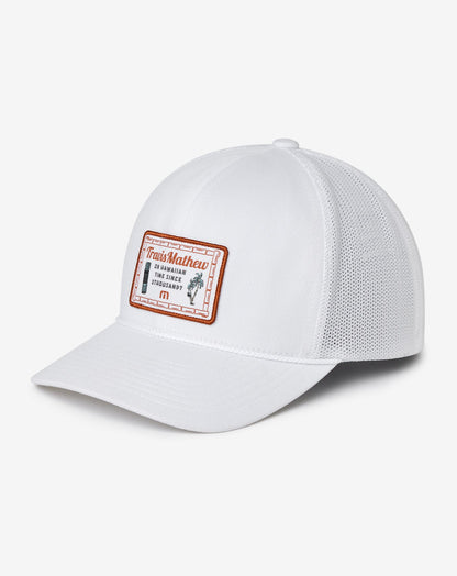 Haupaia Pie Snapback Hat White | Travis Mathew Exclusive