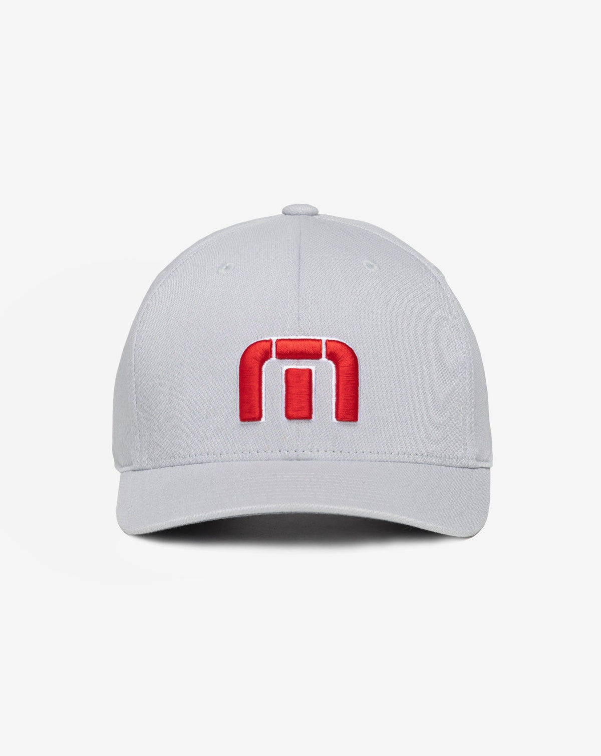 Red White Iconic Snapback Hat Heather Grey | Travis Mathew Featured