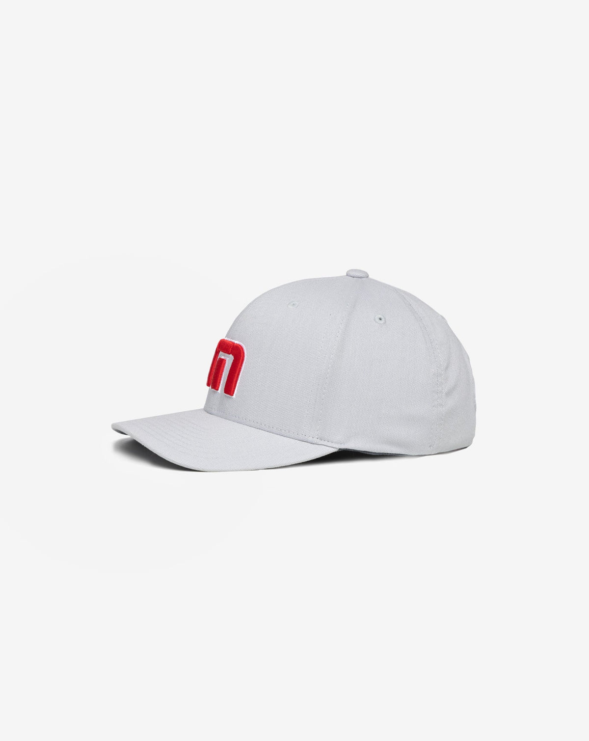 Red White Iconic Snapback Hat Heather Grey | Travis Mathew Featured