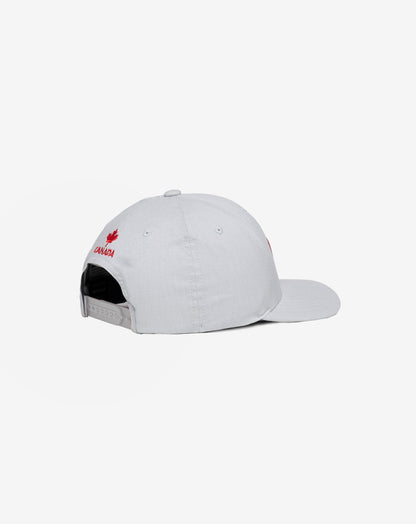 Red White Iconic Snapback Hat Heather Grey | Travis Mathew Featured