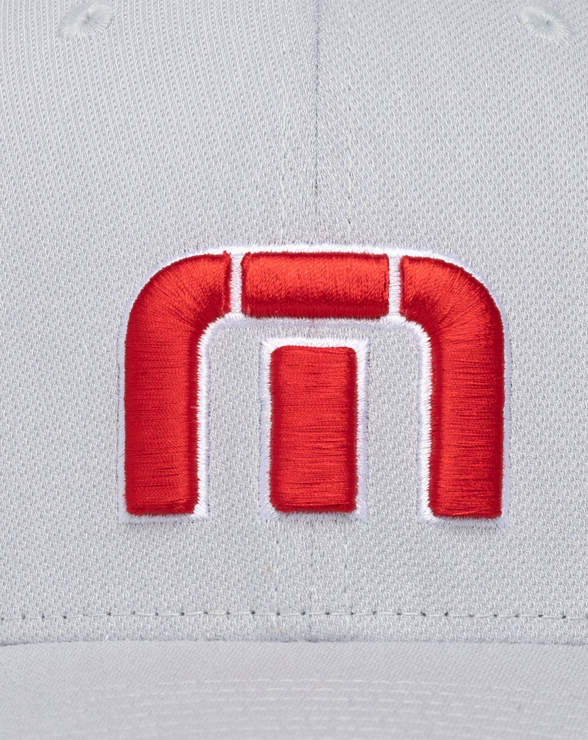 Red White Iconic Snapback Hat Heather Grey | Travis Mathew Featured