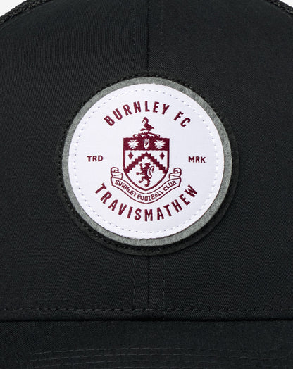 Burnley Shorthanded Snapback Hat Black | Travis Mathew New