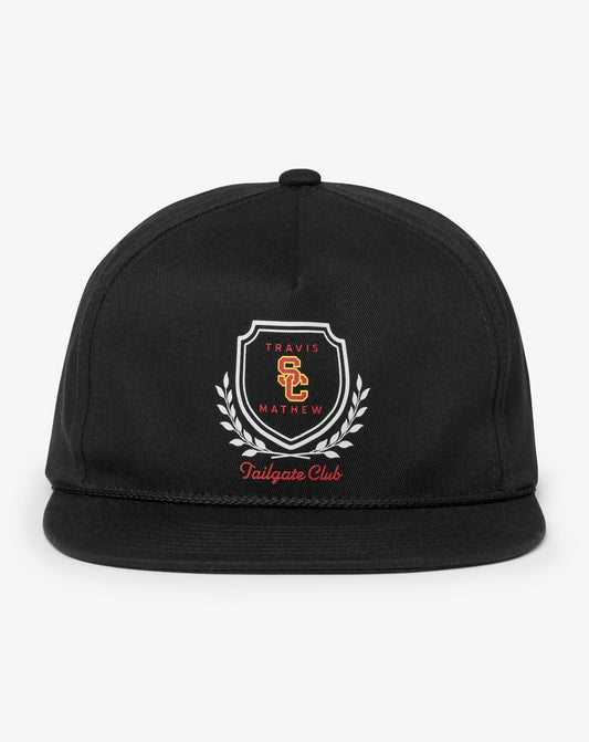 USC Stadium Hat Snapback Hat Black | Travis Mathew Trending