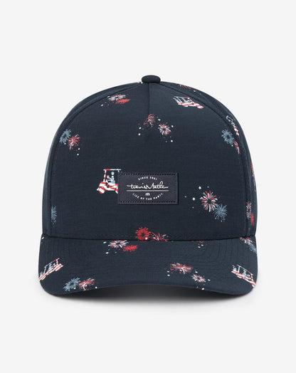 Parade Route Snapback Hat Total Eclipse | Travis Mathew Trusted