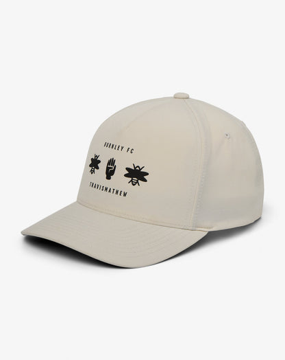 Burnley Run The Gamut Snapback Hat Moonbeam | Travis Mathew Special Offer