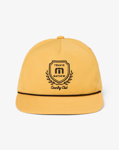 Local Favorite Snapback Hat Spruce Yellow | Travis Mathew Deals