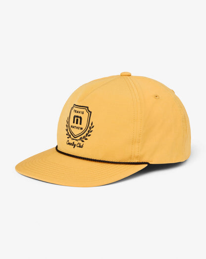 Local Favorite Snapback Hat Spruce Yellow | Travis Mathew Deals