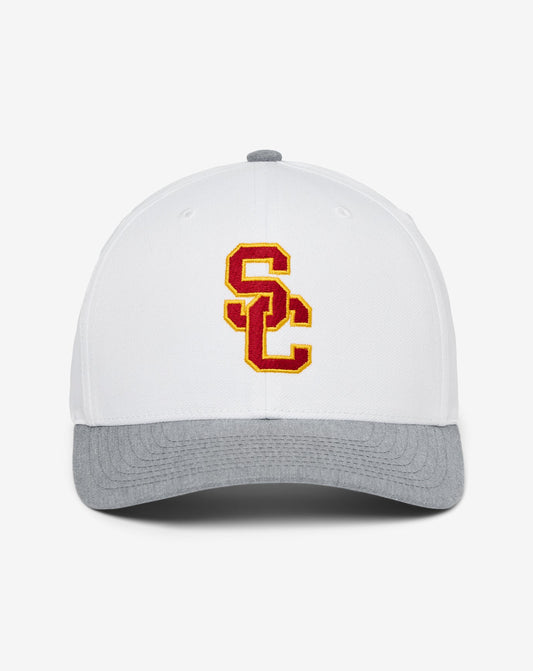 USC Go Around Snapback Hat White/Heather Grey | Travis Mathew Latest