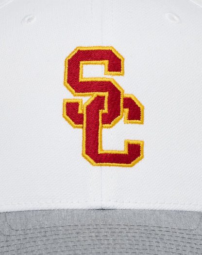 USC Go Around Snapback Hat White/Heather Grey | Travis Mathew Latest