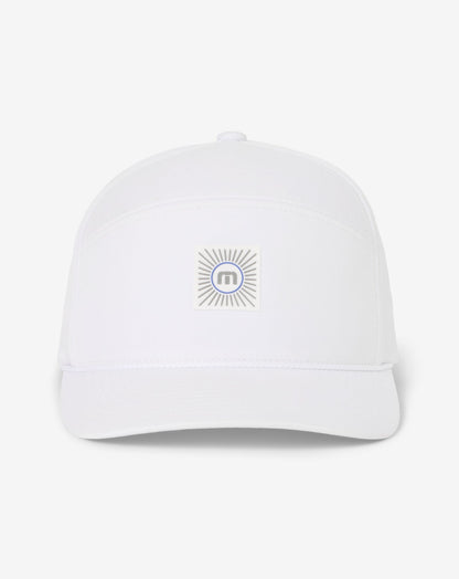 Travelogue Snapback Hat White | Travis Mathew Exclusive