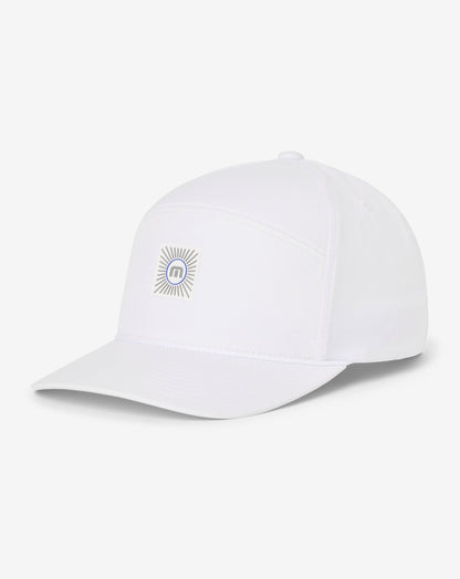 Travelogue Snapback Hat White | Travis Mathew Exclusive