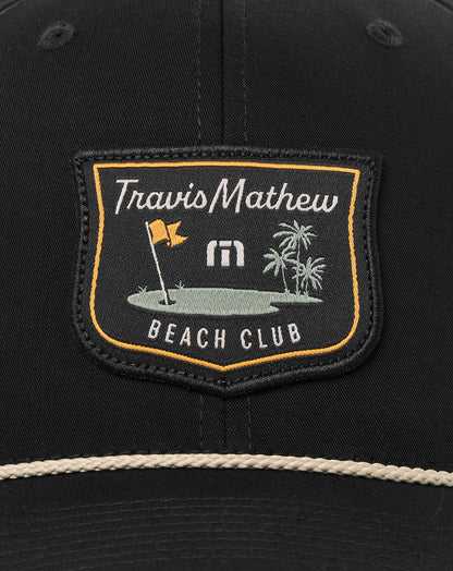 Beach Club Snapback Hat Black | Travis Mathew Exclusive