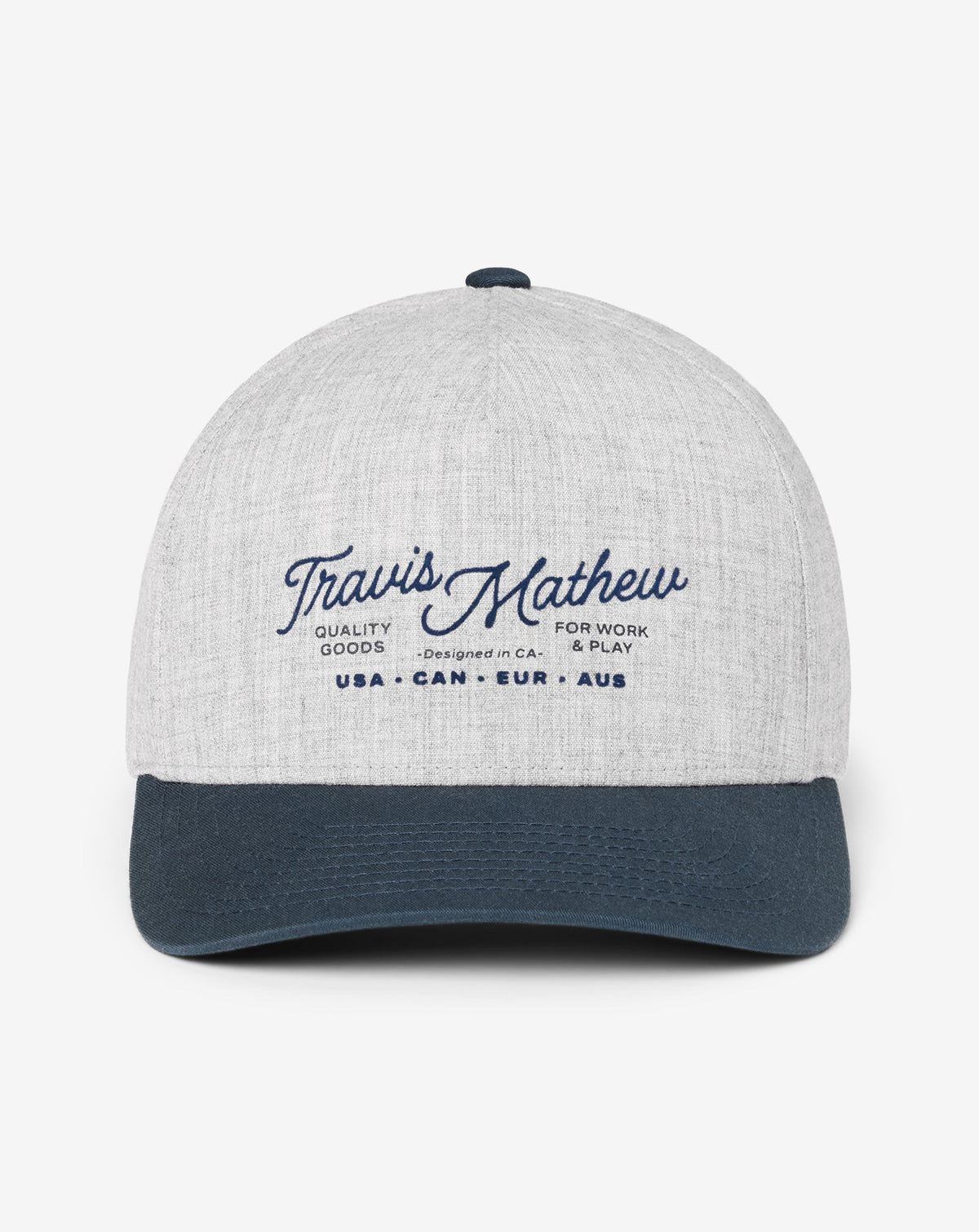 Perfect Plan Snapback Hat Heather Grey | Travis Mathew Customer Favorite