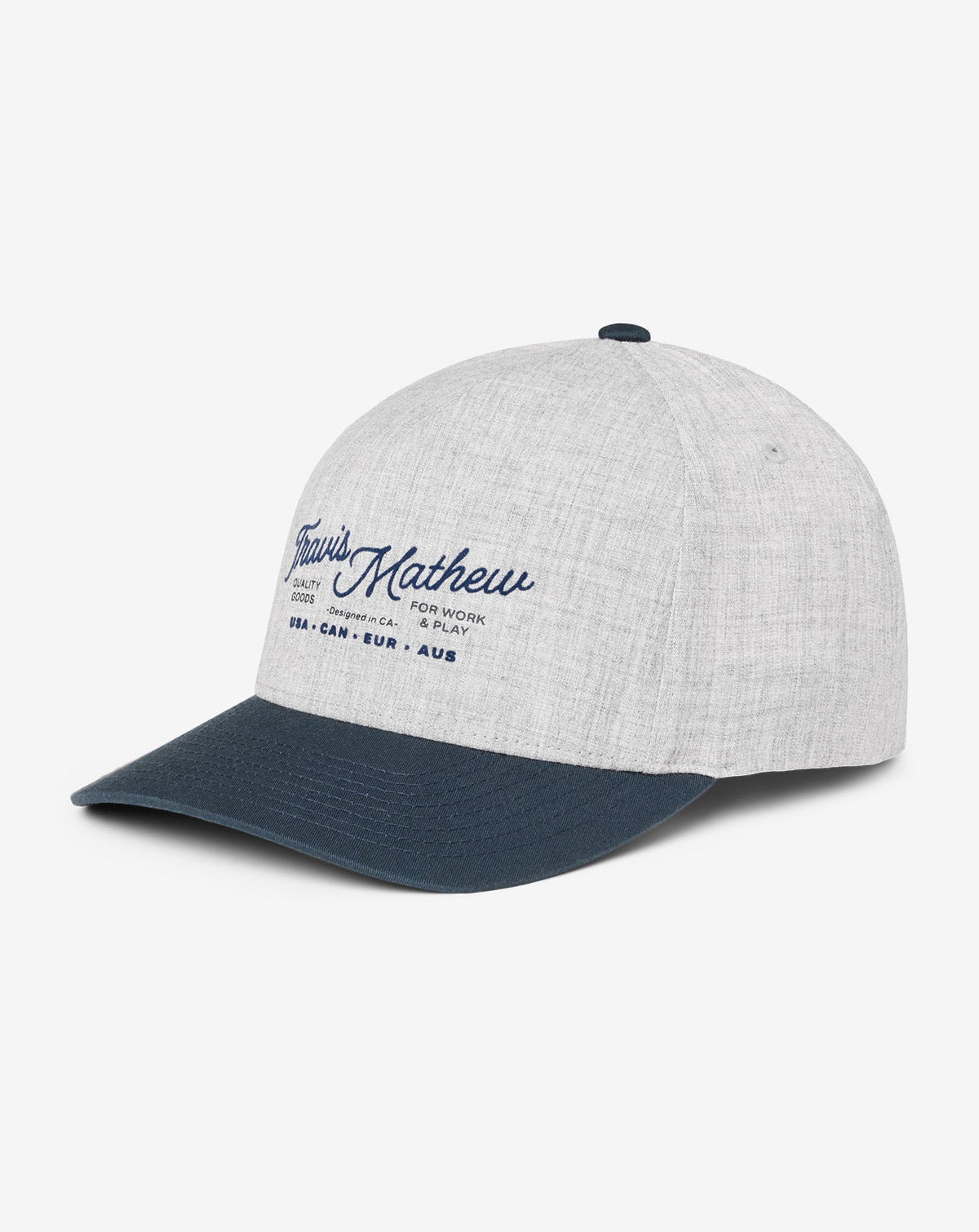 Perfect Plan Snapback Hat Heather Grey | Travis Mathew Customer Favorite
