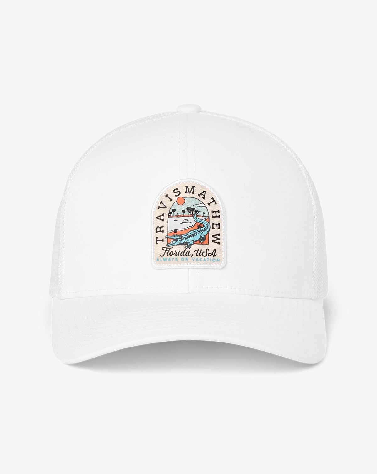 Gator Glade Snapback Hat White | Travis Mathew Deals
