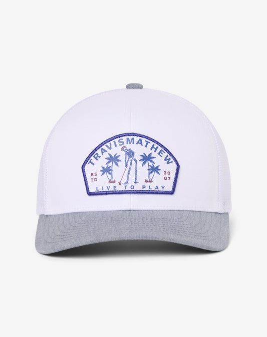 Dark Ages Snapback Hat White | Travis Mathew Value
