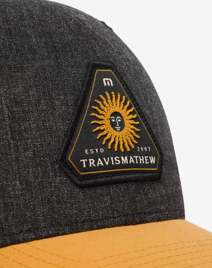Bumpy Flight Snapback Hat Heather Black | Travis Mathew Smart Buy