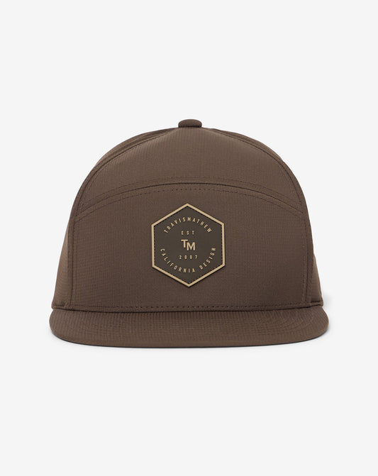 Forward Swing Snapback Hat Chocolate Brown | Travis Mathew Deals
