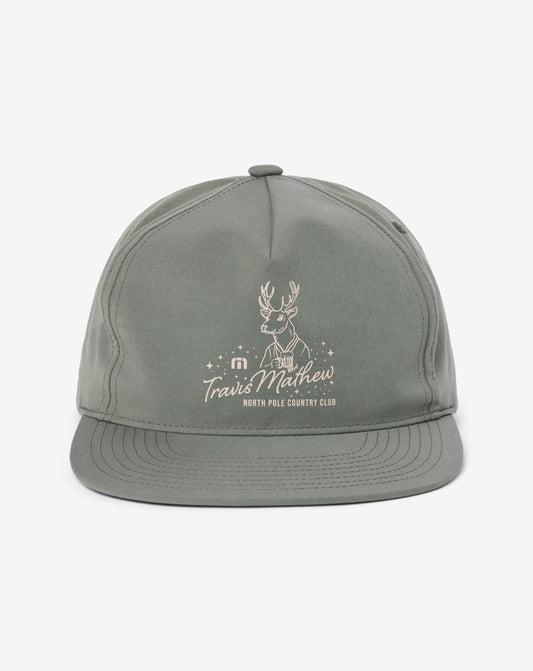 Frost This Snapback Hat Dark Olive | Travis Mathew Classic
