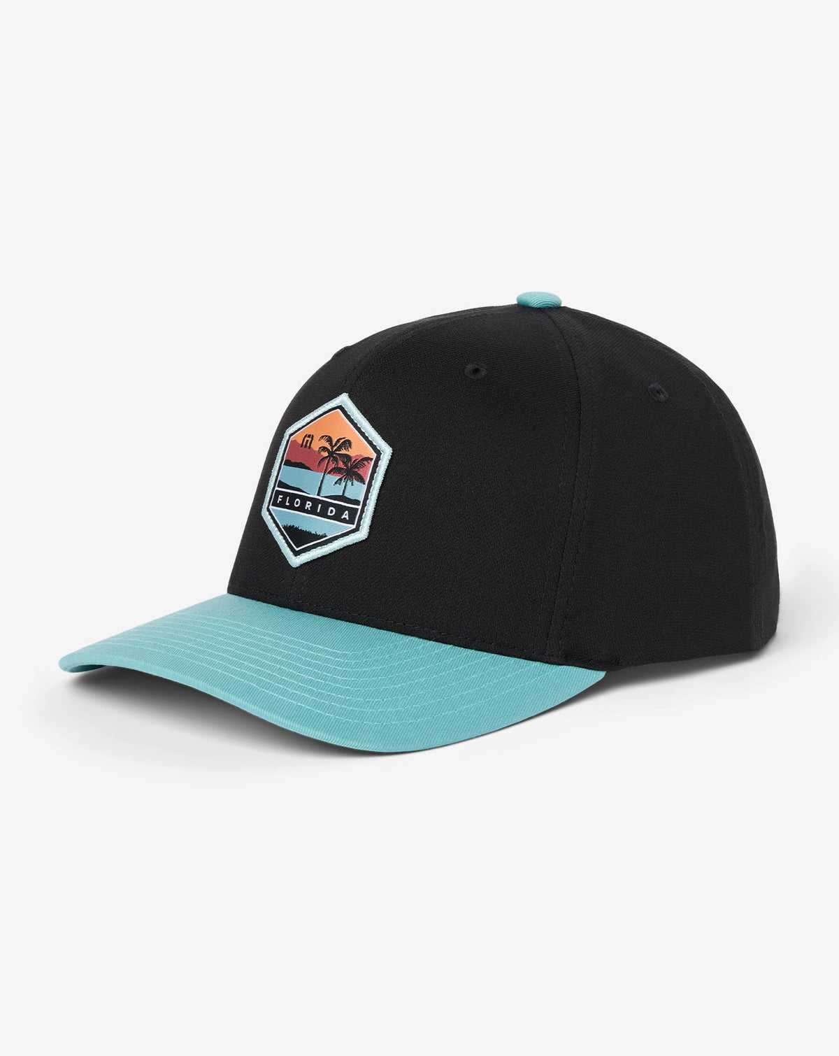 Florida Charm Snapback Hat Black | Travis Mathew Quality